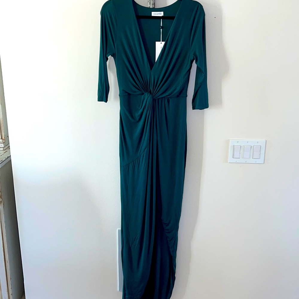 Emerald green maxi dress NWWT